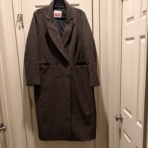 Levi’s Brown Houndstooth Women's Coat